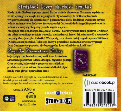Kroniki Archeo 5 Zagadka Diamentowej Doliny - Agnieszka Stelmaszyk [AUDIOBOOK]