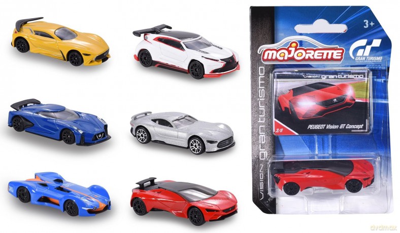 Majorette auto Gran Turismo, 6 rodzajów