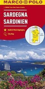 Mapa drogowa Sardynia 1:2000 000