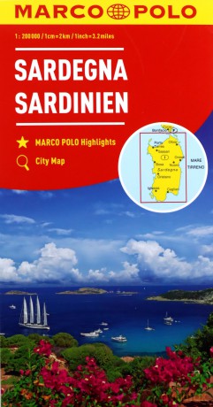 Mapa drogowa Sardynia 1:2000 000
