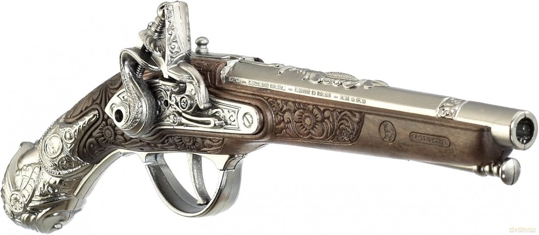 Metalowy pistolet pirata