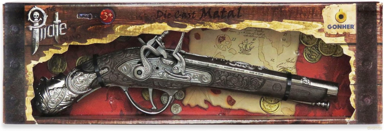 Metalowy pistolet pirata