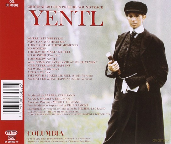 Yentl soundtrack (Barbra Streisand) [CD]