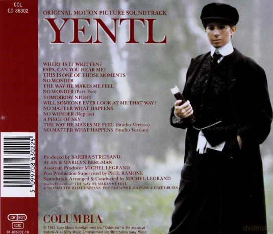 Yentl soundtrack (Barbra Streisand) [CD]
