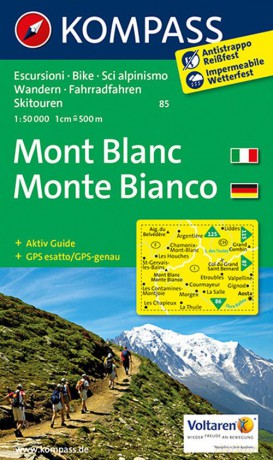 Mont Blanc/Monte Bianco 1:50 000