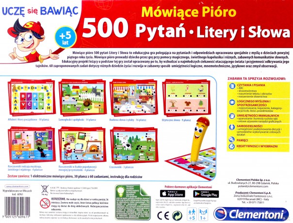Mówiące Pióro 500 Pytań Wyrazy