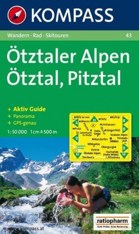 Otztaler Alpen-tztal-Pitztal 1:50 000