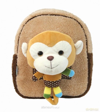 Plecak dziecięcy z zabawką pluszakiem Brown Monkey
