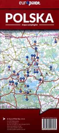 Polska mapa campingów 1:750 000