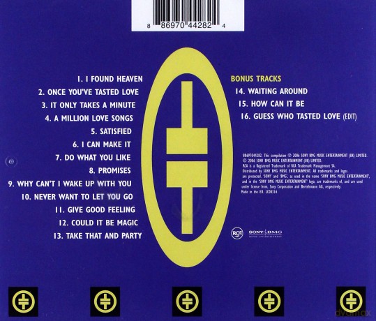 Take That: Take That And Party Jewelcase/New Artwork, Tracklisting [CD]