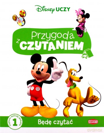 Przygoda z czytaniem. Myszka Miki. Będę czytać [KSIĄŻKA]
