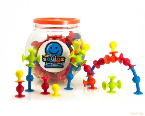 Przyssawki Squigz Mini Silikonowe Klocki 75 el. [KLOCKI]