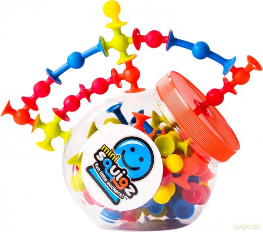 Przyssawki Squigz Mini Silikonowe Klocki 75 el. [KLOCKI]