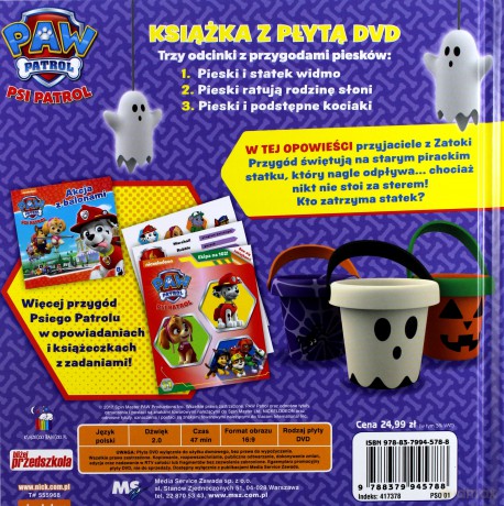 Psi Patrol 1 Pieski i statek widmo [KSIĄŻKA]+[DVD]