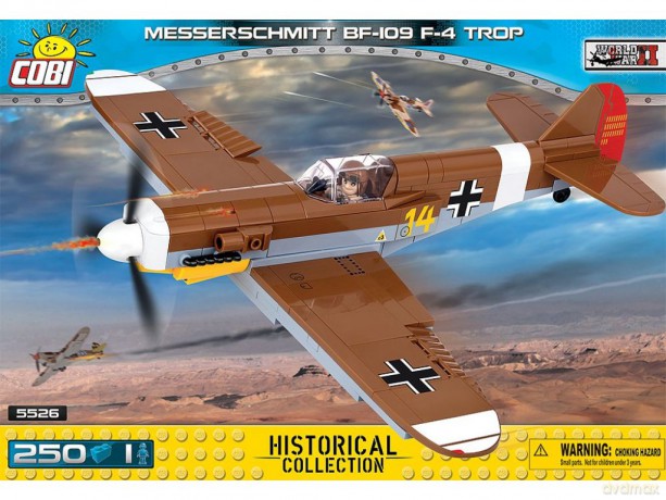 Small Army Samoloty II Messerschmitt BF109 F4 Trop [KLOCKI]