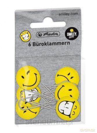 Spinacze SmileyWorld Fancy (6 szt)
