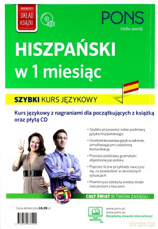 Szybki kurs językowy. Hiszpański w 1 miesiąc [KSIĄŻKA]+[CD]