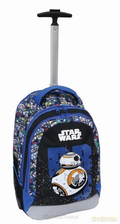 Tornister na kółkach z rączką Trolley Star Wars (Gwiezdne Wojny)