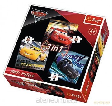 TREFL 3w1 Auta 3 Legendy wyścigu (Disney) [PUZZLE]