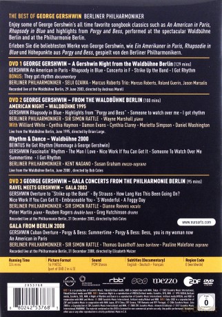 Berliner Philharmoniker & Seiji Ozawa & Sir Simon Rattle & Diane Reeves: Euroarts - Berliner Philharmoniker Play George Gershwin [3DVD]