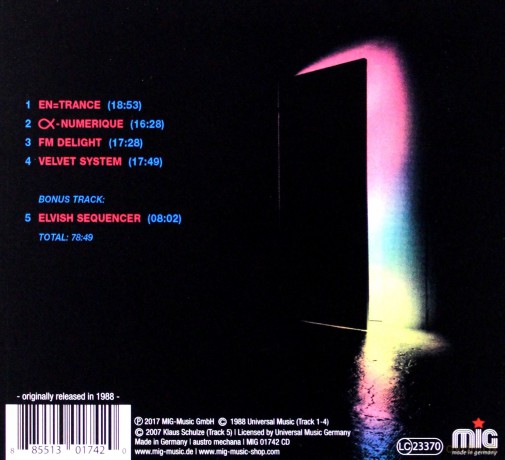 Klaus Schulze: En=Trance (2017 Remastered) (digipack) [CD]