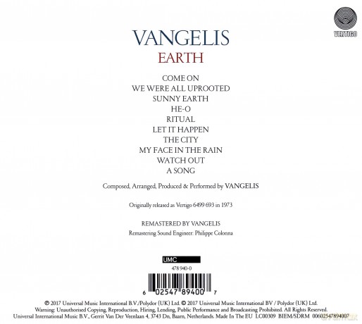 Vangelis: Earth [CD]
