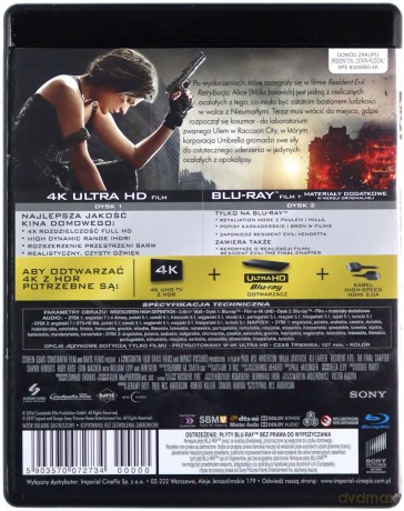 Resident Evil: Ostatni rozdział [Blu-Ray 4K]+[Blu-Ray]