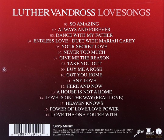 Luther Vandross: Luther Love Songs (International Version) [CD]