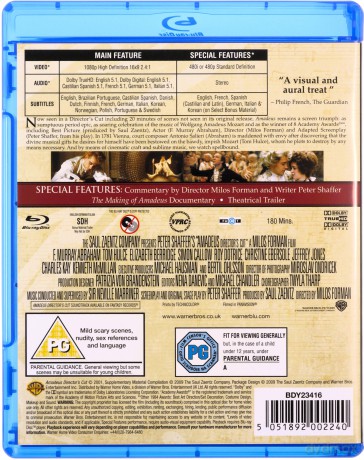 Amadeusz (Wersja reżyserska) Blu-Ray]