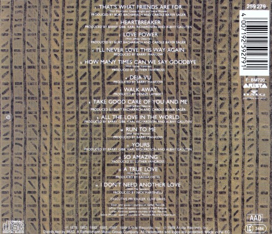 Dionne Warwick: Greatest Hits 1979 - 1990 [CD]