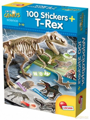 I'm Genius 100 naklejek T-Rex