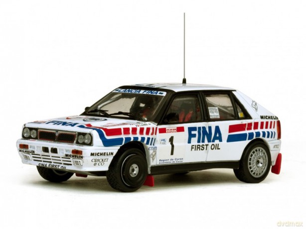 Lancia Delta Integrale 16V #1 D. Auriol/B. Occelli 2nd Tour de Corse Rallye de France 1991