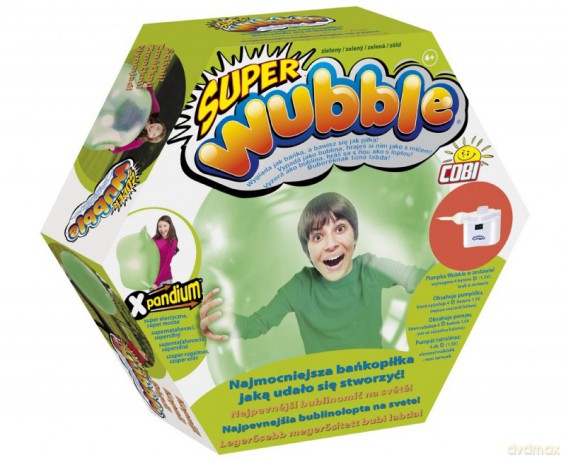 WUBBLE Super bańkopiłka z pompką, Zielona