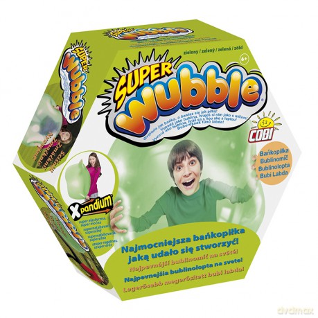 WUBBLE Super bańkopiłka z pompką, Zielona