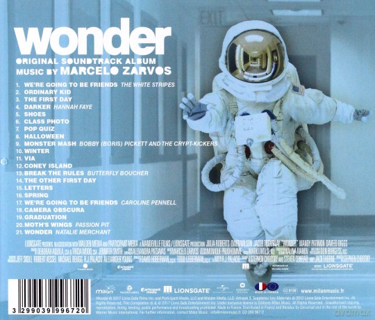 Wonder soundtrack (Cudowny chłopak) (Marcelo Zarvos) [CD]