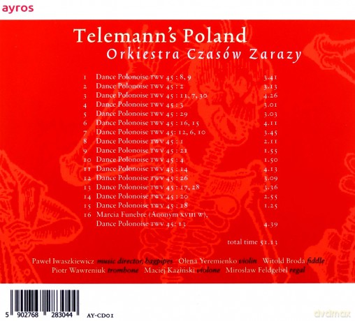 Orkiestra Czasów Zarazy: Telemann's Poland [CD]