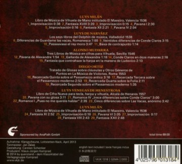 Yasunori Imamura: Spanish Music for Vihuela from the times of Charles V [CD]