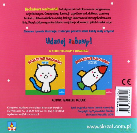 Brokatowe malowanki. Kaczka - Isabelle Jacque [KSIĄŻKA]