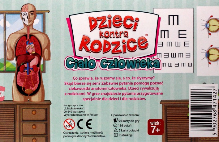 Ciało człowieka. Dzieci kontra rodzice [GRA]