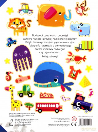 Kolorowe podróże. Ponad 100 naklejek [KSIĄŻKA]
