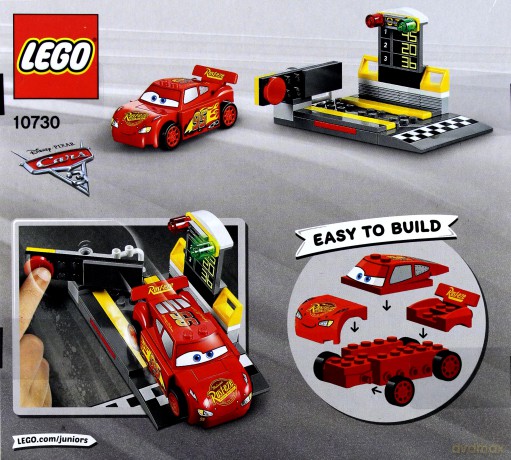 LEGO Juniors Auta 3 Katapulta Zygzaka Mcqueena (10730) (Disney) [KLOCKI]