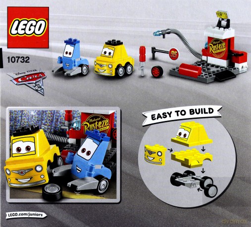LEGO Juniors Auta 3 Punkt serwisowy Guido i Luigiego (10732) (Disney) [KLOCKI]