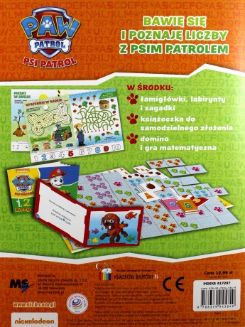 Liczby z zatoki przygód. Psi Patrol [KSIĄŻKA]