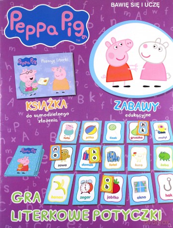Literowe potyczki. Świnka Peppa bawię się i uczę [KSIĄŻKA]