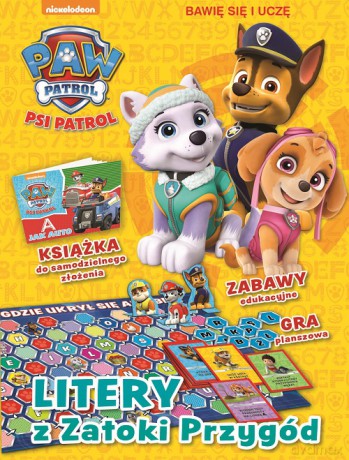 Litery z zatoki przygód. Psi Patrol [KSIĄŻKA]