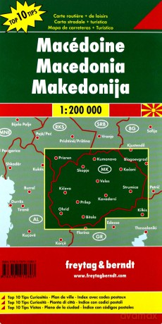 Macedonia mapa 1:200 000