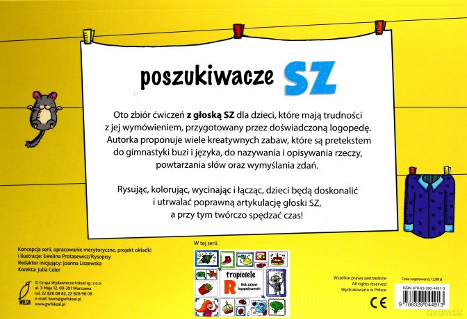 Poszukiwacze sz Zabawy logopedyczne - Ewelina Protasewicz [KSIĄŻKA]