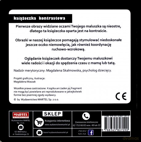 Przysmaki maluszka. Książeczka kontrastowa [KSIĄŻKA]