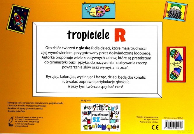 Tropiciele r zabawy logopedyczne - Ewelina Protasewicz [KSIĄŻKA]