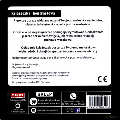 Zwierzaki maluszka. Książeczka kontrastowa [KSIĄŻKA]